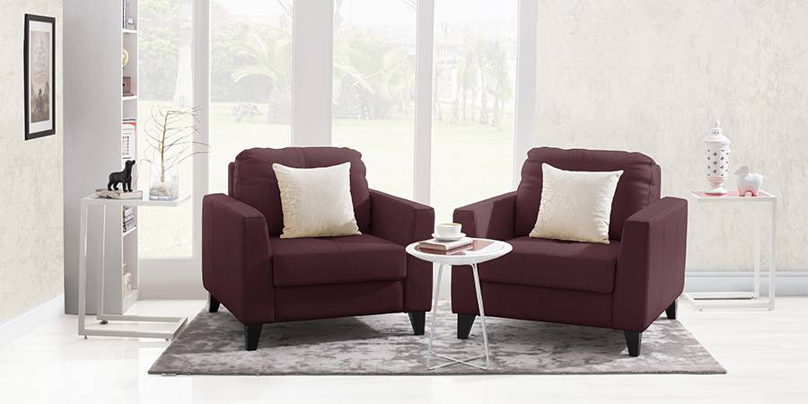 Franco Sofa (Wine Italian Leather)